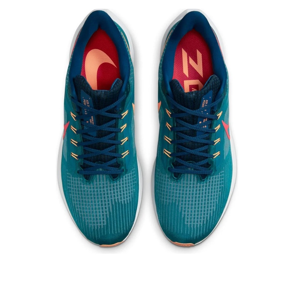 Nike Teal and Peach NikeAir Zoom Pegasus 39 'Spruce Crimson' DH4071-302 - Picture 4 of 6